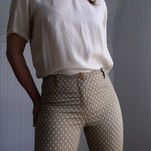 Vintage 90s Signe Paris mid rise‎ boot cut cute booty pants
